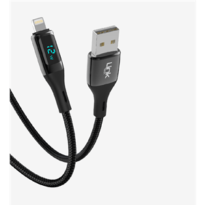 LİNK TECH K682 DİJİTAL EKRANLI ŞARJ KABLOSU PD 12W USB TO İPHONE