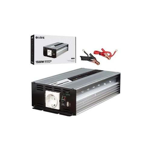 S-LİNK SL-1500W 1500W DC12V-AC230V İNVERTER