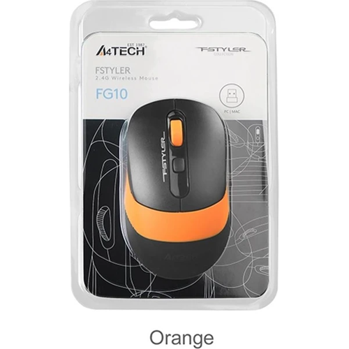 A4 TECH FG10 2000DPI 2.4G TURUNCU KABLOSUZ MOUSE