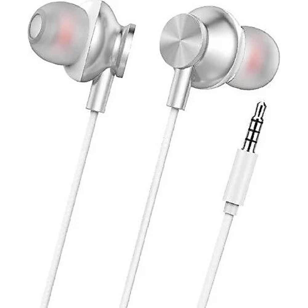 LİNK-TECH H340 (BEYAZ) KULAK İÇİ MİKROFONLU KABLOLU KULAKLIK