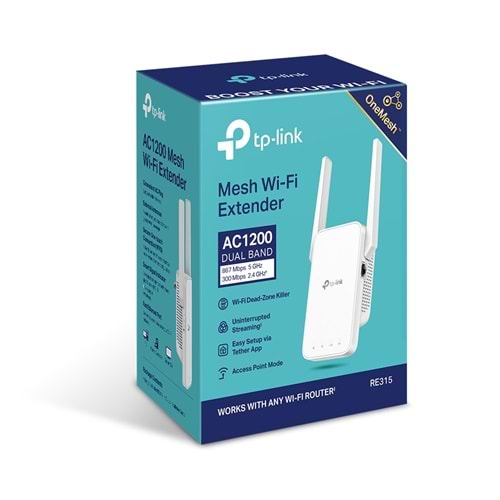 Tp-Link RE315 AC1200 Wi-Fi Range Extender ( Menzil Genişletici )