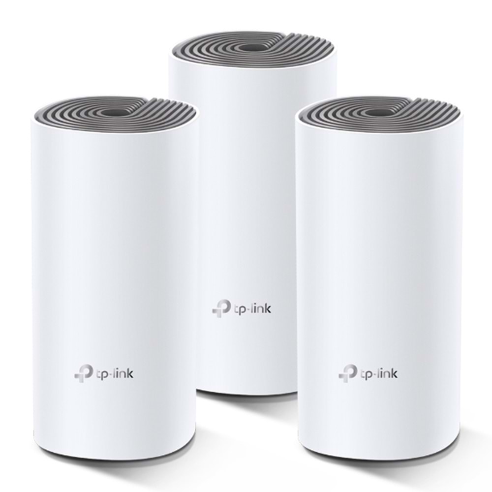 Tp-Link Deco E4(3-pack) AC1200 Whole Home Mesh Wi-Fi System (3X)(Menzil Genişlet