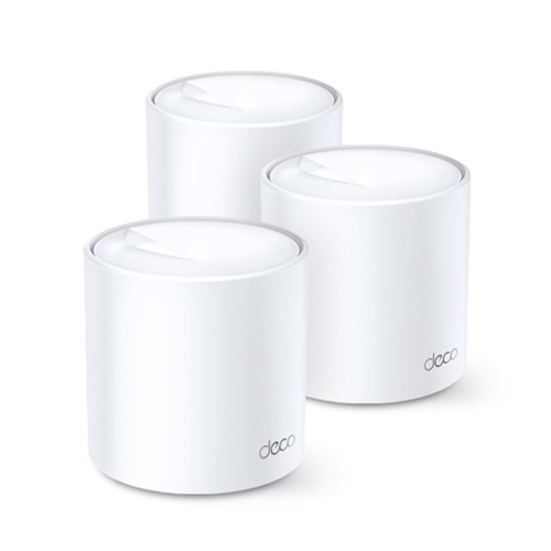 Tp-Link Deco X20(3-pack) AX1800 Whole Home Mesh Wi-Fi 6 System (3X)(Menzil Geniş