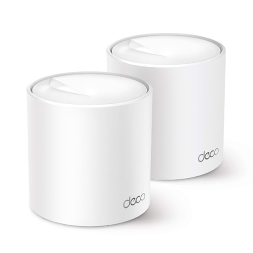 Tp-Link Deco X50(2-pack) AX3000 Whole Home Mesh Wi-Fi 6 System (2X)(Menzil Geniş