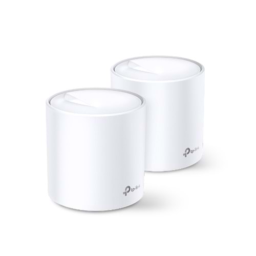 Tp-Link Deco X60(2-pack) AX5400 Whole Home Mesh Wi-Fi 6 System (2X)(Menzil Geniş