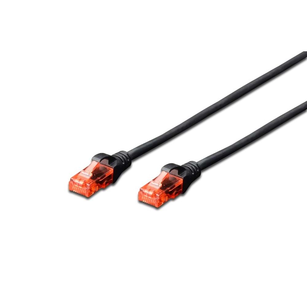 Digitus DK-1617-030/BL 3m CAT6 LSZH, U-UTP Bakır Patch Kablo (Siyah)