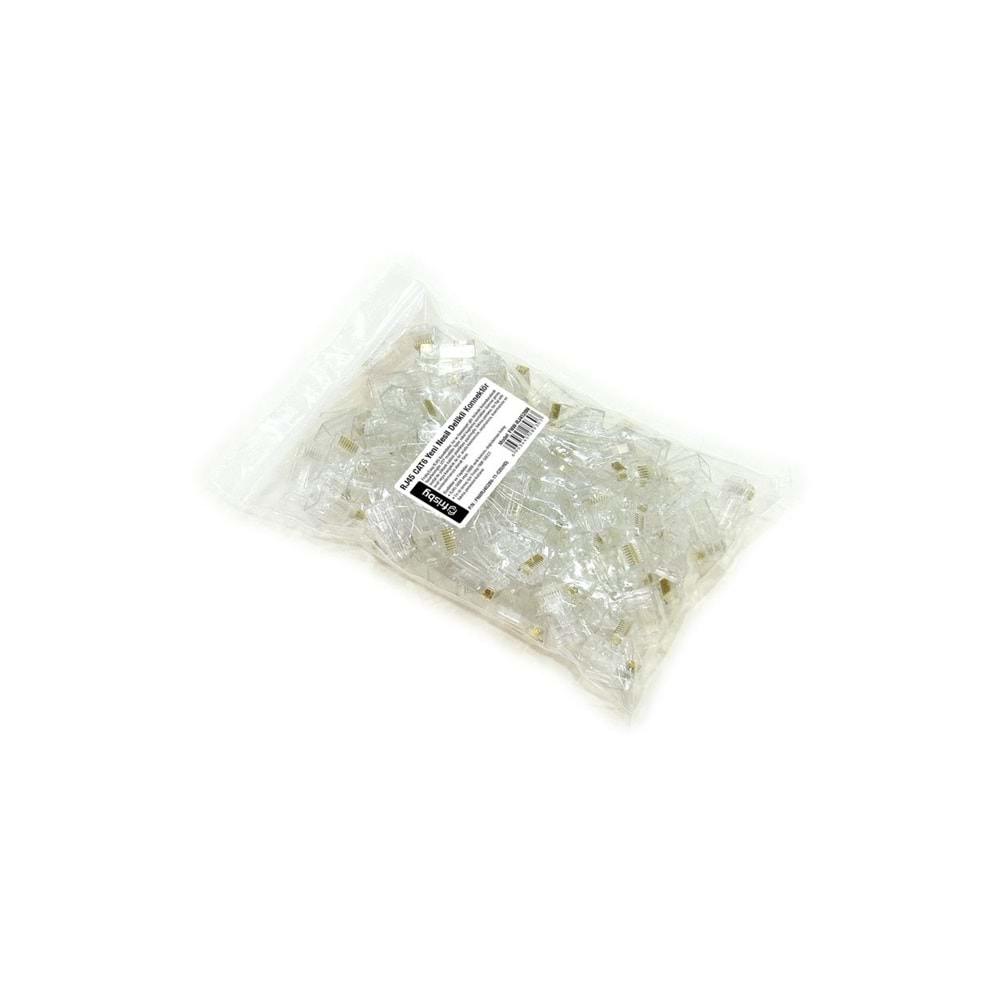 Frisby FNW-RJ4528N RJ-45 Cat 6 Yeni Nesil Delikli Konnektör 100'lü Kutu