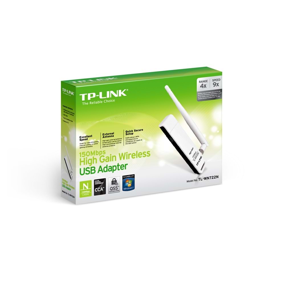 Tp-Link TL-WN722N 150Mbps High Gain Wi-Fi USB Adaptör