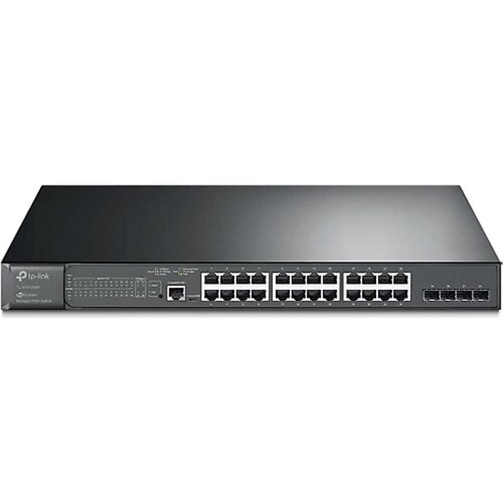 Omada SG3428MP JetStream 28-Port Giga. L2+ Managed 4-SFP 24-PoE(384W