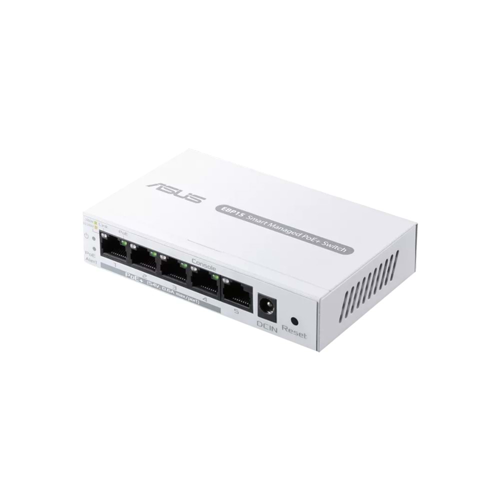 Asus ExpertWiFi EBP15 5-Port GbE Smart Managed PoE+ Switch 