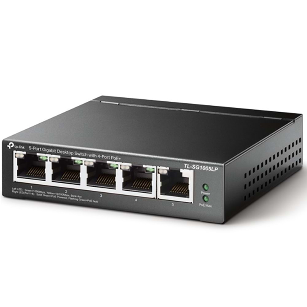 Tp-Link TL-SG1005LP 5-Port Gigabit Desktop Switch with 4-Port PoE+ (40W)