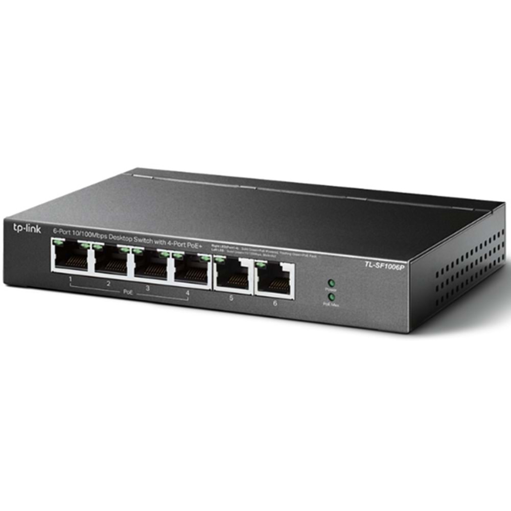 Tp-Link TL-SF1006P 6-Port 10/100 Mbps Desktop Switch with 4-Port PoE+ (67W)