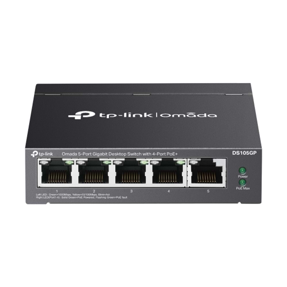 Omada DS105GP 5-Port Gigabit Desktop Switch with 4-Port PoE+(65W)