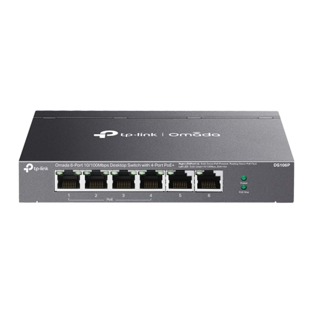 Omada DS106P 6-Port Desktop Switch with 4-Port PoE+(67W)