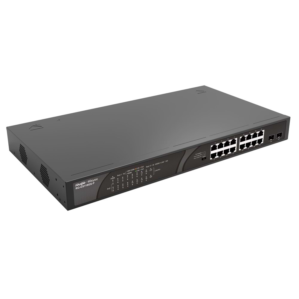 Ruijie Reyee RG-ES118GS-P 18-Por 10/100/1000 Mbps PoE (247W) 