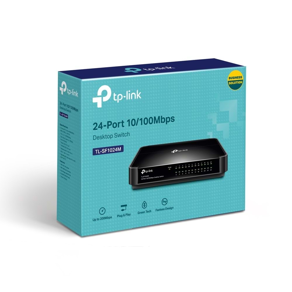 Tp-Link TL-SF1024M 24-Port 10/100 Mbps Desktop Switch (Plastik Kasa)