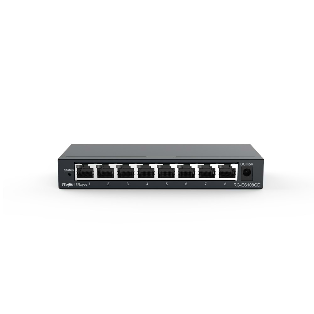 Ruijie Reyee RG-ES108GD 8 Port 10/100/1000Gigabit Tak Çalıştır Switch Metal Kasa
