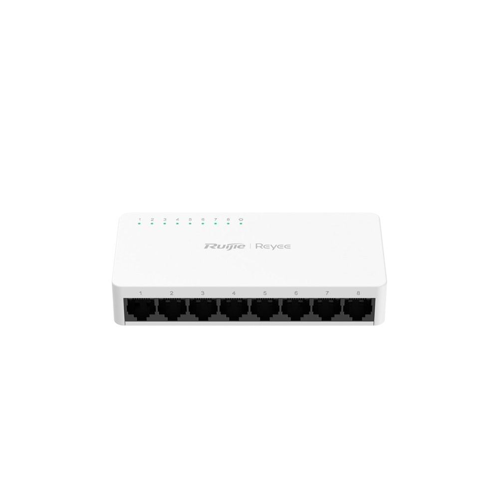 Ruijie Reyee RG-ES08F 8-Port 10/100 Mbps Tak Çalıştır Plastik Kasa Switch