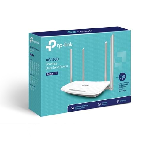 Tp-Link Archer C50 AC1200 Dual-Band Wi-Fi Router ( Yönlendirici )