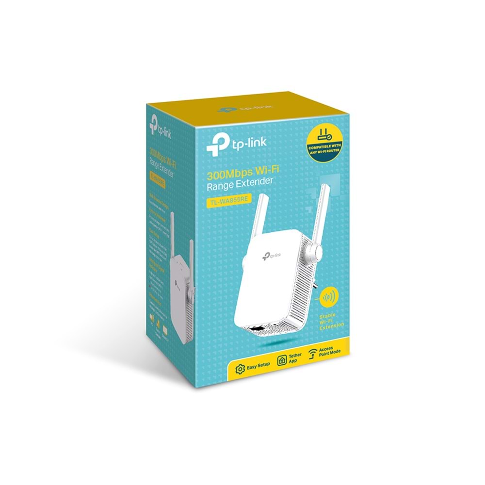 Tp-Link TL-WA855RE 300Mbps Wi-Fi Range Extender ( Menzil Genişletici )