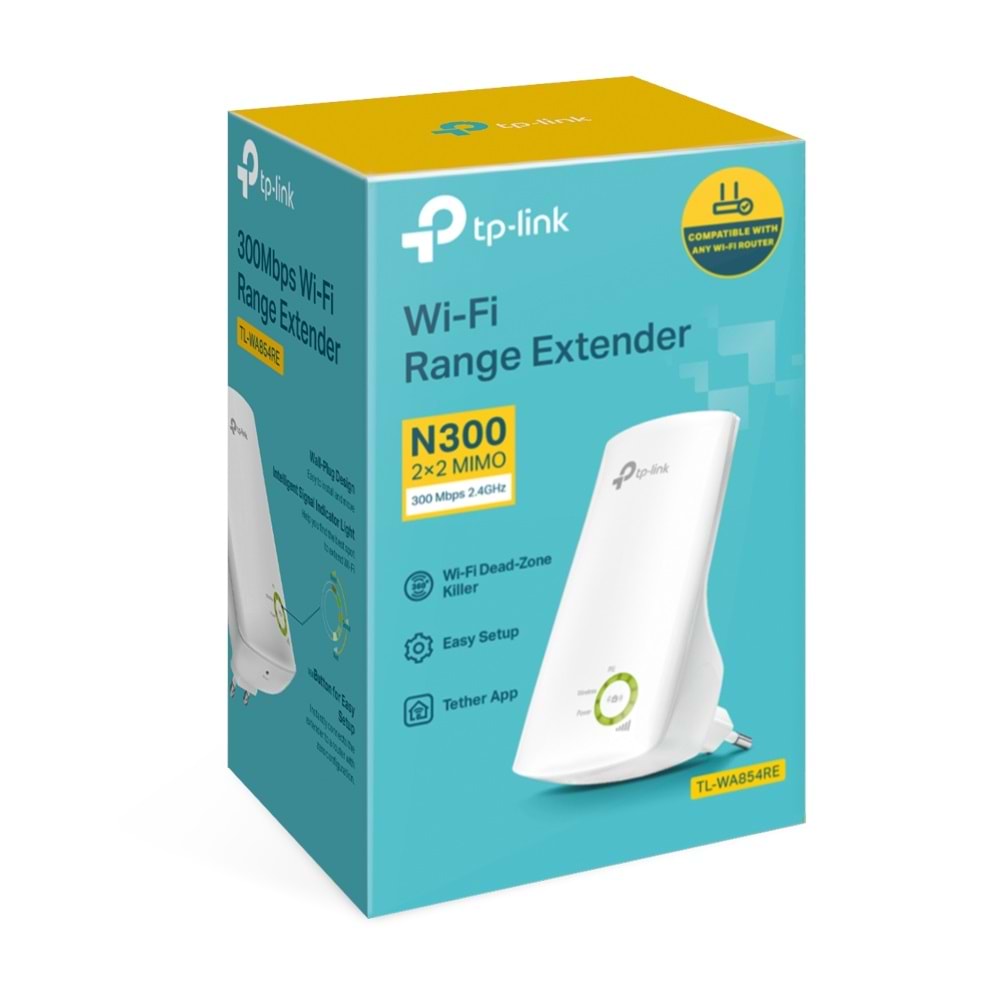 Tp-Link TL-WA854RE 300Mbps Wi-Fi Range Extender ( Menzil Genişletici )