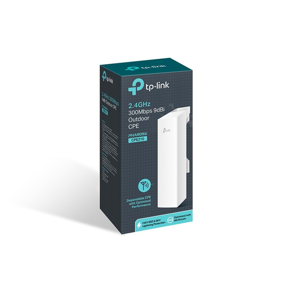 Tp-Link CPE210 2.4 GHz 300 Mbps 9 dBi Outdoor Access Point ( AP )