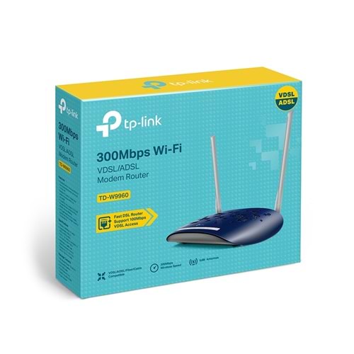 Tp-Link TD-W9960 300Mbps Wi-Fi VDSL/ADSL Modem Router