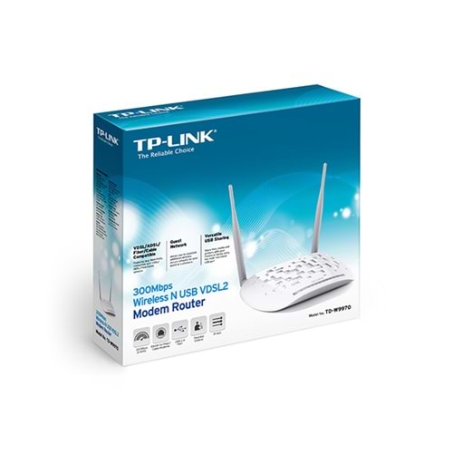 Tp-Link TD-W9970 300Mbps Wi-Fi VDSL/ADSL Modem Router