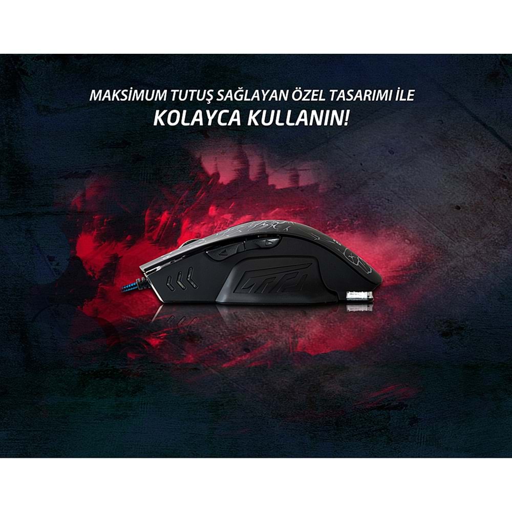 EVEREST SM-700 SIYAH OYUNCU MOUSE