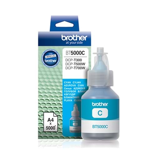Brother Kartuş BT5000C Mavi Mürkkep 5000 Say. (DCP-T300,DCP-T500W,DCP-T800W)